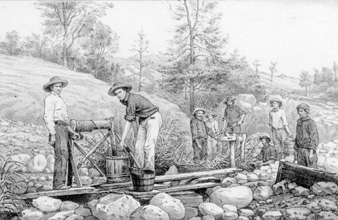 A California Mining Scene